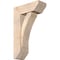 Ekena Millwork Thorton Slat Smooth Bracket w/ Offset Brace, Douglas Fir, 7 1/2"W x 20"D x 32"H BKT0806X20X32THR06SDF - alternate 1